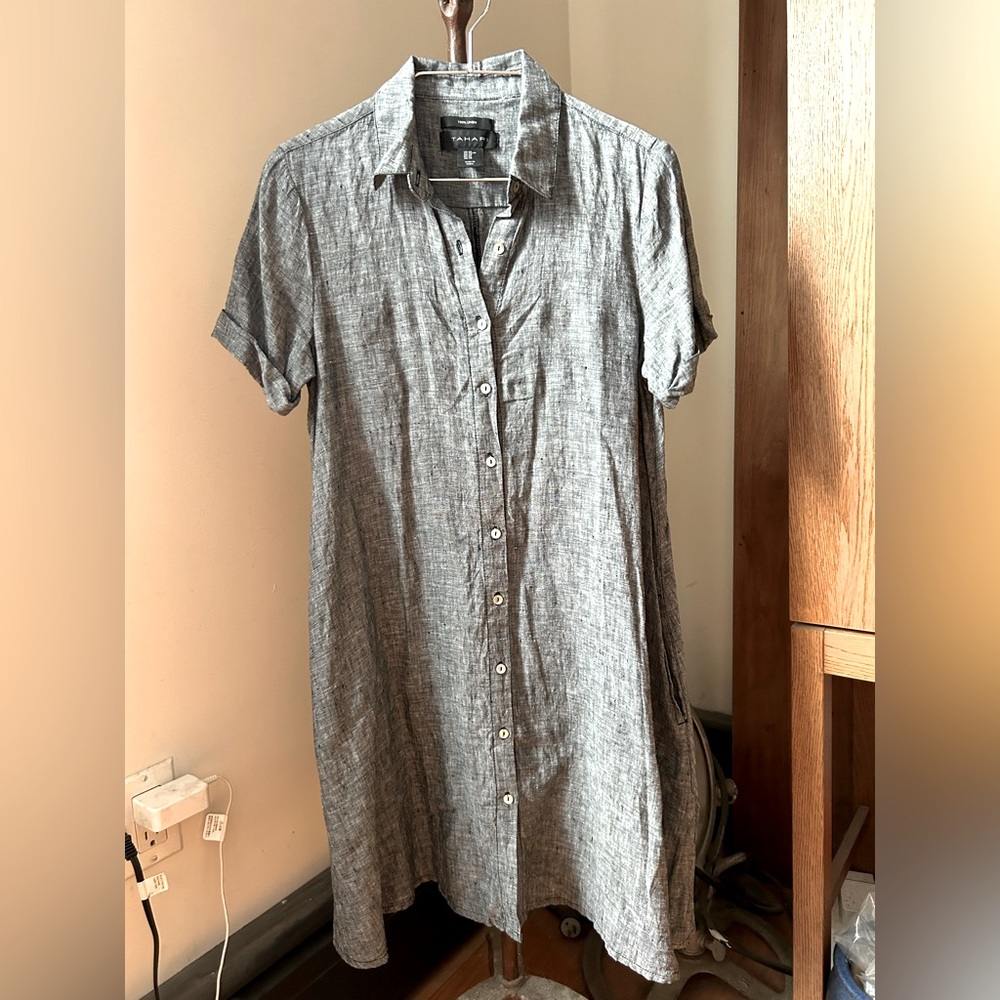 Tahari linen dress